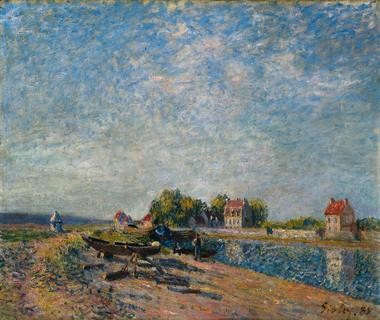 Saint-Mammes, Loing Canal by Alfred Sisley