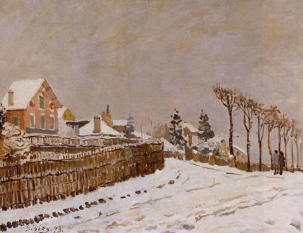 Snow at Louveciennes II by Alfred Sisley