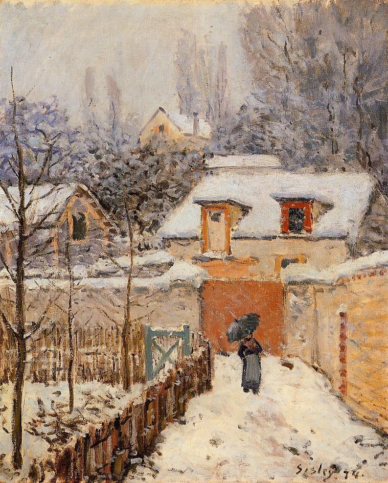 Snow at Louveciennes by Alfred Sisley