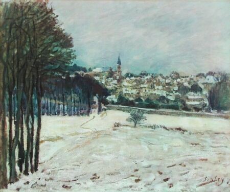 Snow at Marly-Le-Roi by Alfred Sisley