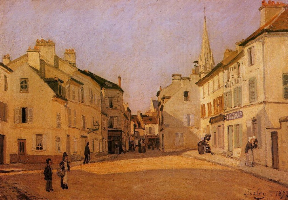 Square in Argenteuil by Alfred Sisley