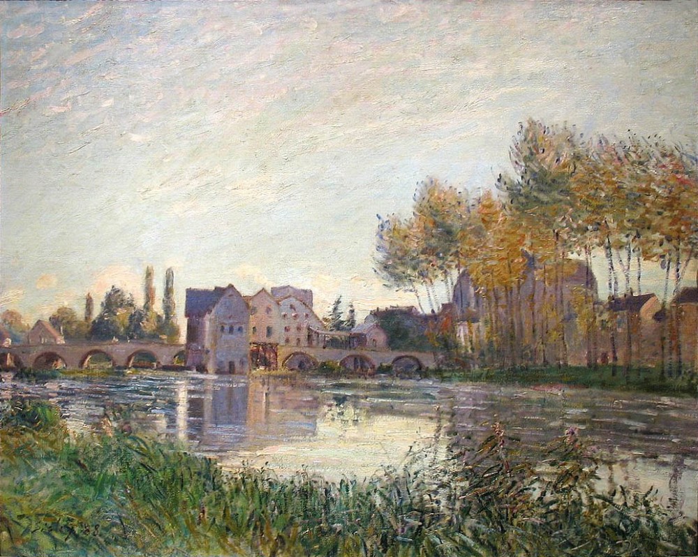 Sunset at Moret II by Alfred Sisley