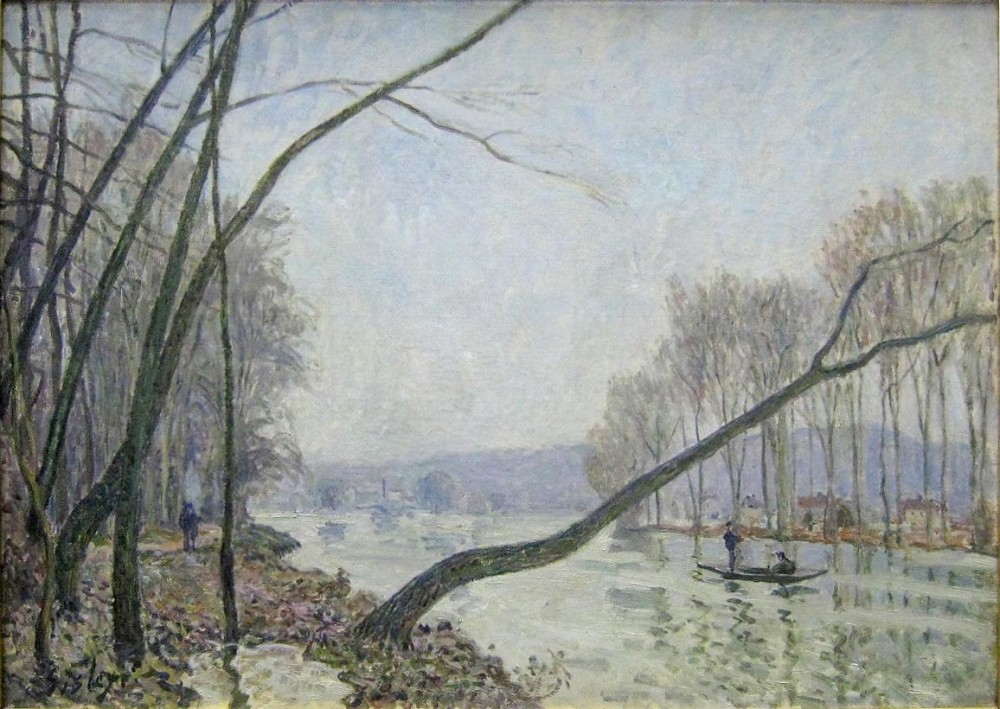 The Banks of the Seine in Autumn by Alfred Sisley