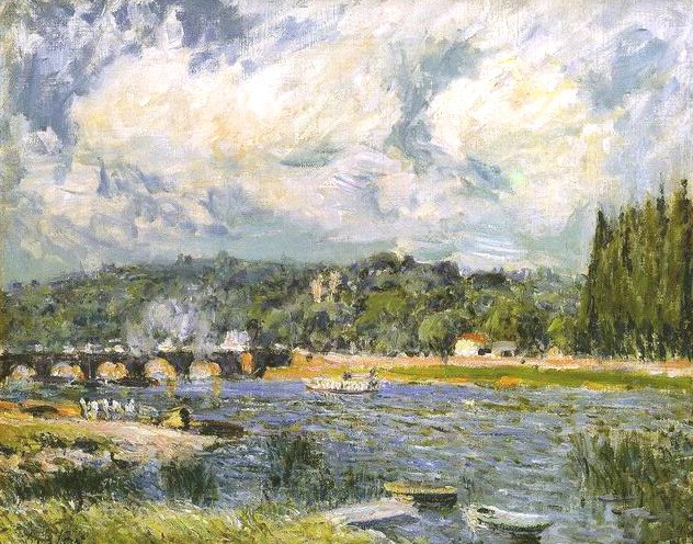 The Bridge of Sevres by Alfred Sisley