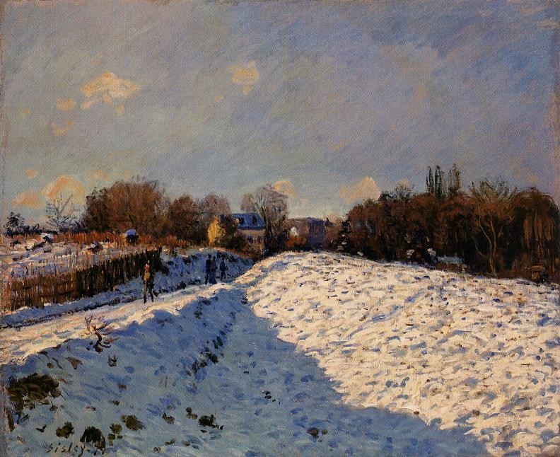 The Effect of Snow at Argenteuil by Alfred Sisley