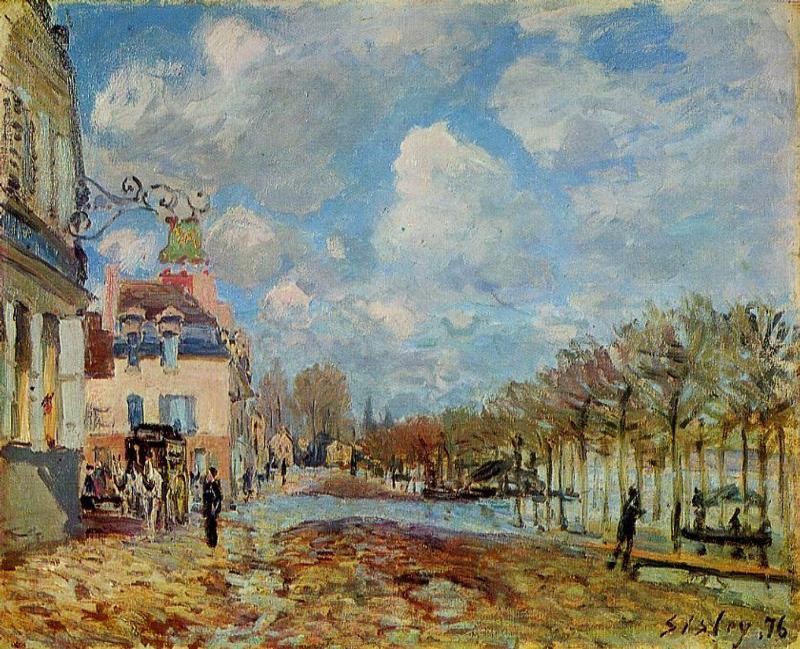 The Flood at Port-Marly by Alfred Sisley