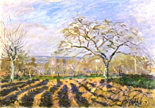 The Furrows by Alfred Sisley