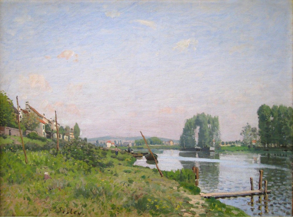 The Island Of Saint-Denis by Alfred Sisley