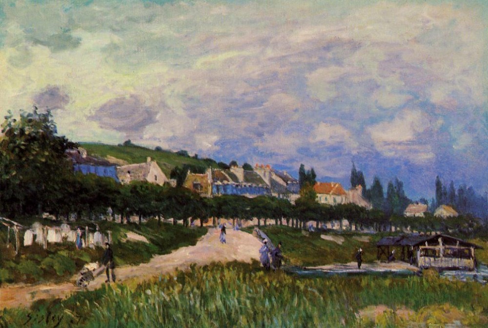 The Laundry by Alfred Sisley