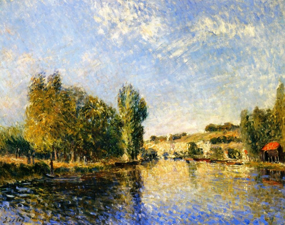 The Loing at Moret I by Alfred Sisley