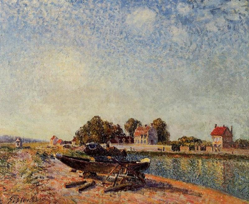 The Loing at Saint-Mammes II by Alfred Sisley