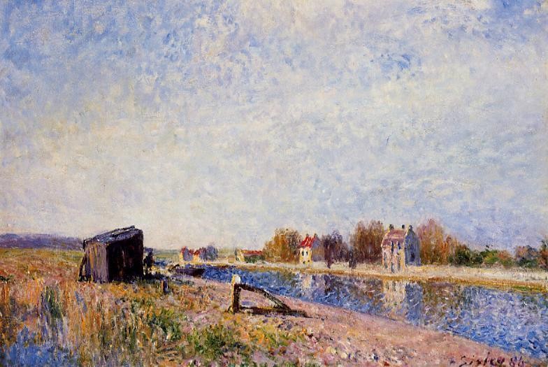The Loing at Saint-Mammes by Alfred Sisley