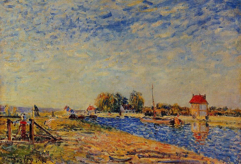 The Loing Canal II by Alfred Sisley