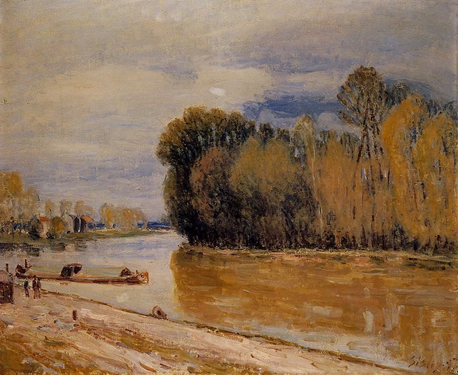 The Loing Canal by Alfred Sisley