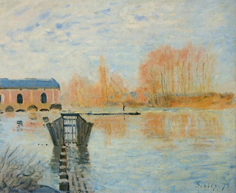 The Marly Machine and the Dam by Alfred Sisley
