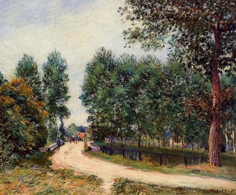 The Path from Saint-Mammes, Morning by Alfred Sisley