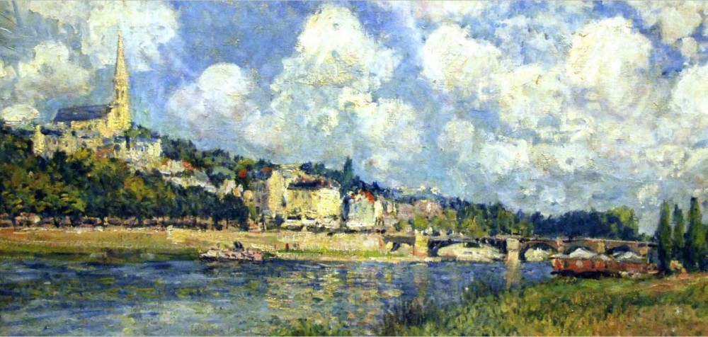 The River at Saint Cloud by Alfred Sisley
