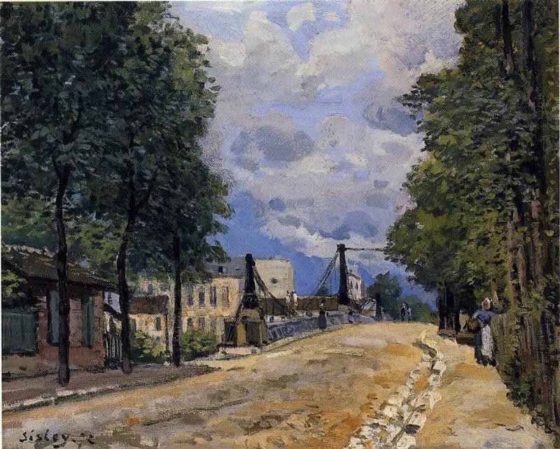 The Road from Gennevilliers by Alfred Sisley