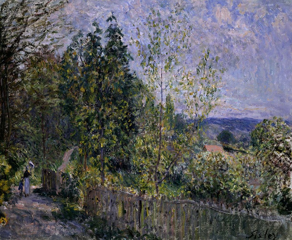 The Road in the Wood by Alfred Sisley