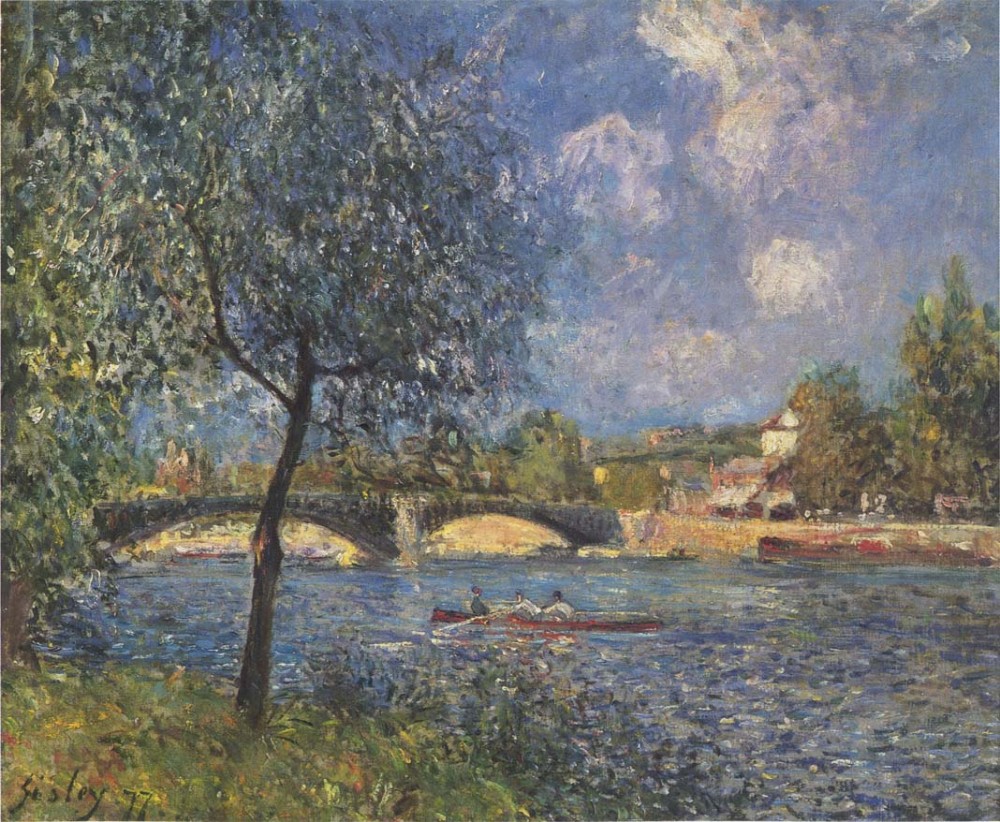 The Rowers by Alfred Sisley
