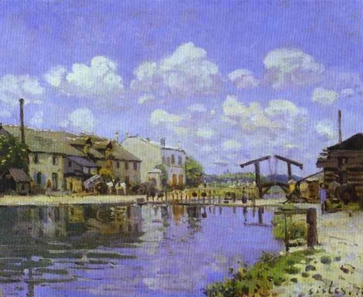The Saint-Martin Canal by Alfred Sisley