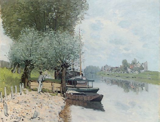 The Seine at Bougival II by Alfred Sisley