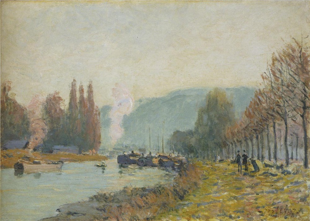 The Seine at Bougival III by Alfred Sisley