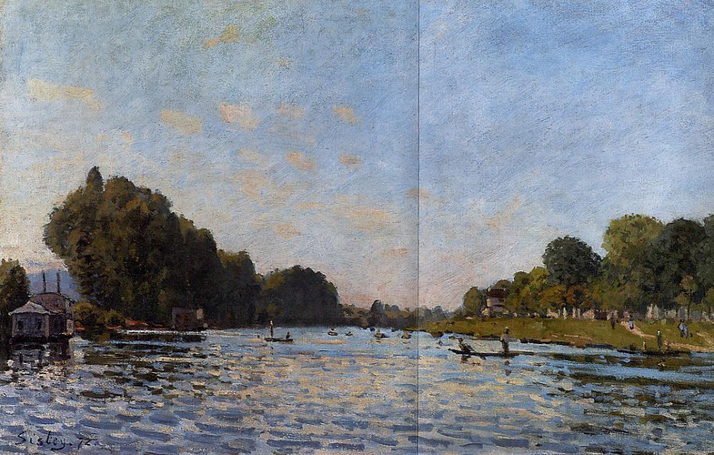 The Seine at Bougival IV by Alfred Sisley