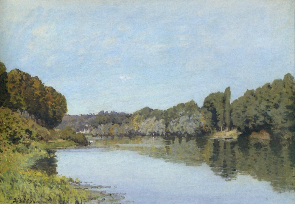 The Seine at Bougival V by Alfred Sisley