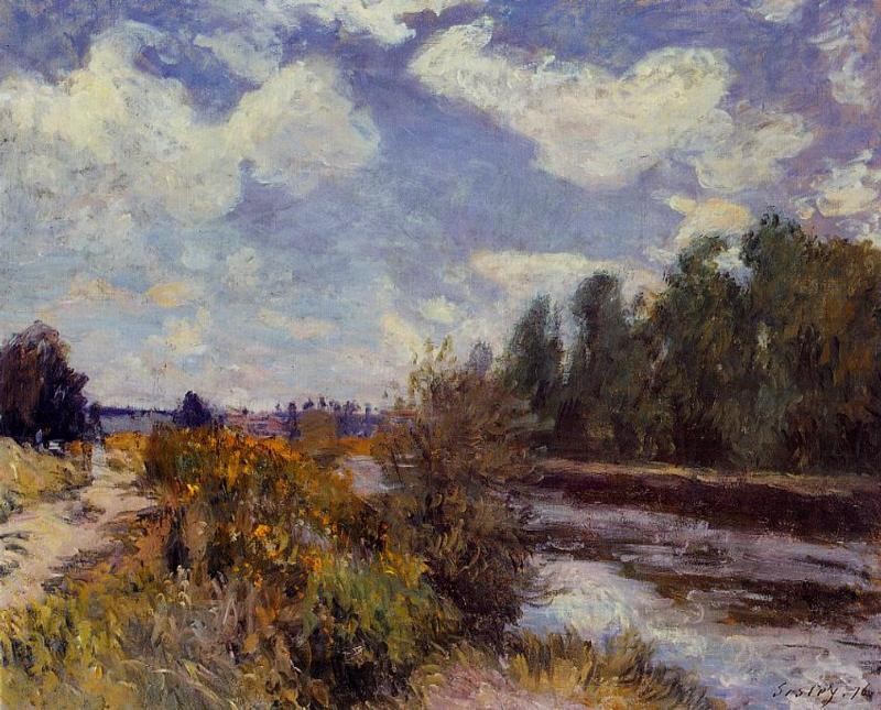 The Seine at Bougival VI by Alfred Sisley