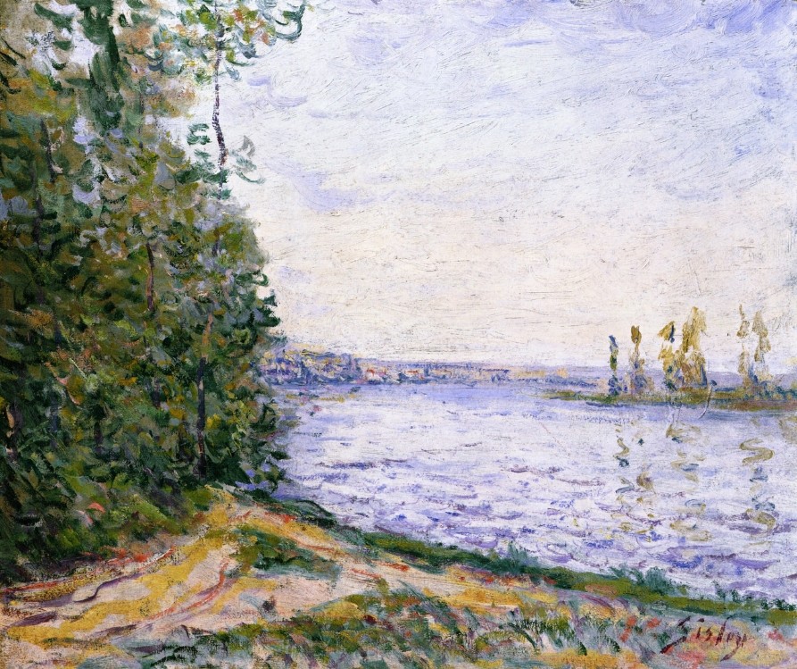 The Seine Near By by Alfred Sisley