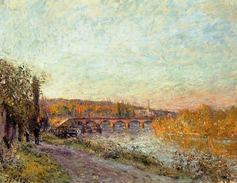 The Sevres Bridge by Alfred Sisley