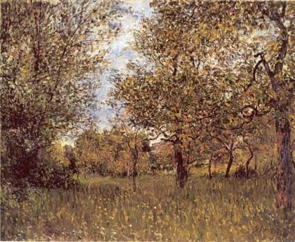 The Small Meadow at By by Alfred Sisley