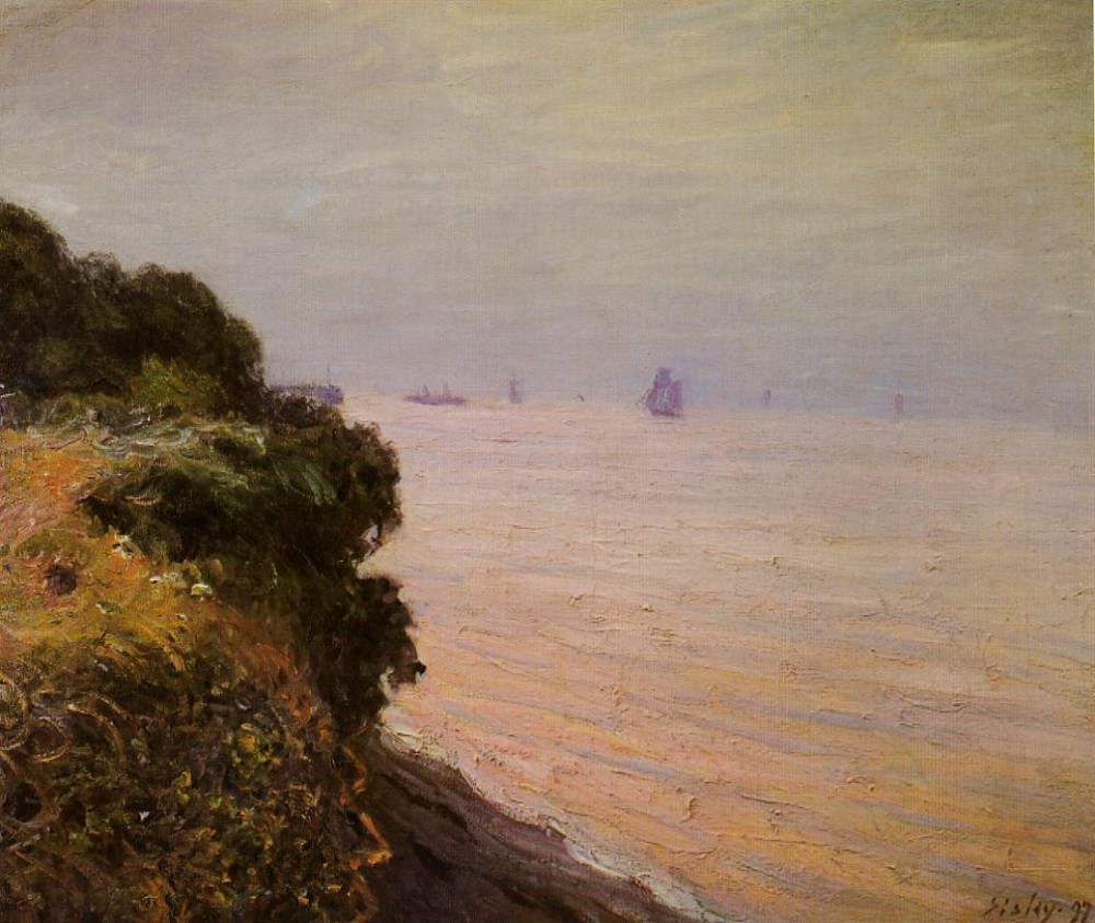Langland Bay, England, Morning by Alfred Sisley