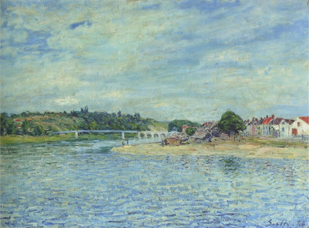 The Seine at Saint Mammes by Alfred Sisley