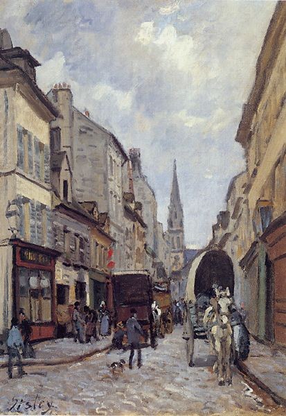 La Grand Rue, Argenteuil by Alfred Sisley