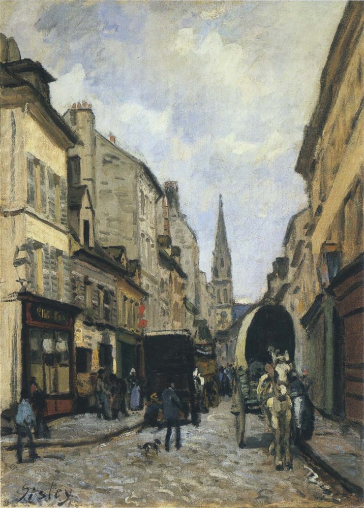 Main Street in Argenteuil by Alfred Sisley
