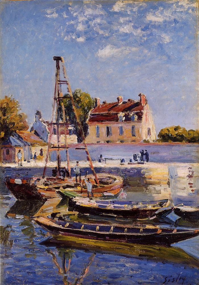 Small Boats by Alfred Sisley