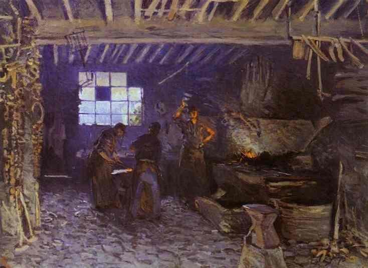 Forge at Marly-le-Roi by Alfred Sisley