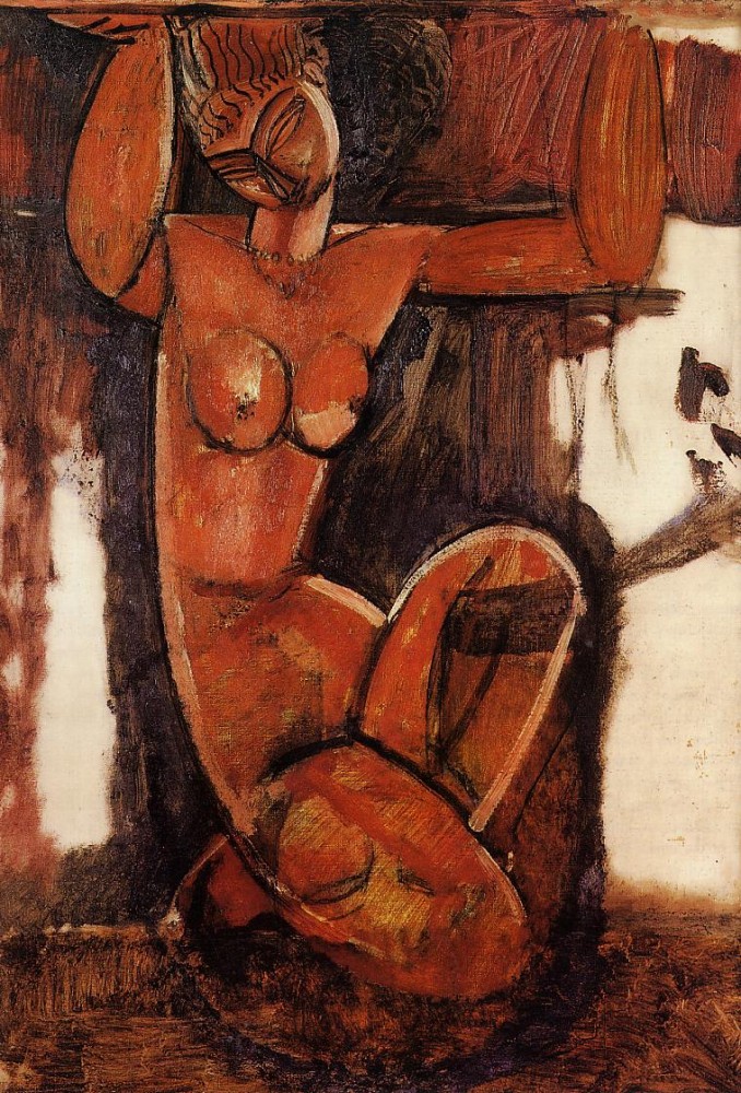 Caryatid II by Amedeo  Modigliani