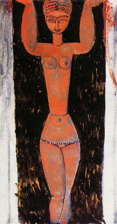 Caryatid III by Amedeo  Modigliani