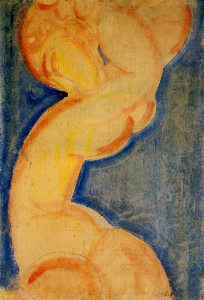 Caryatid by Amedeo  Modigliani