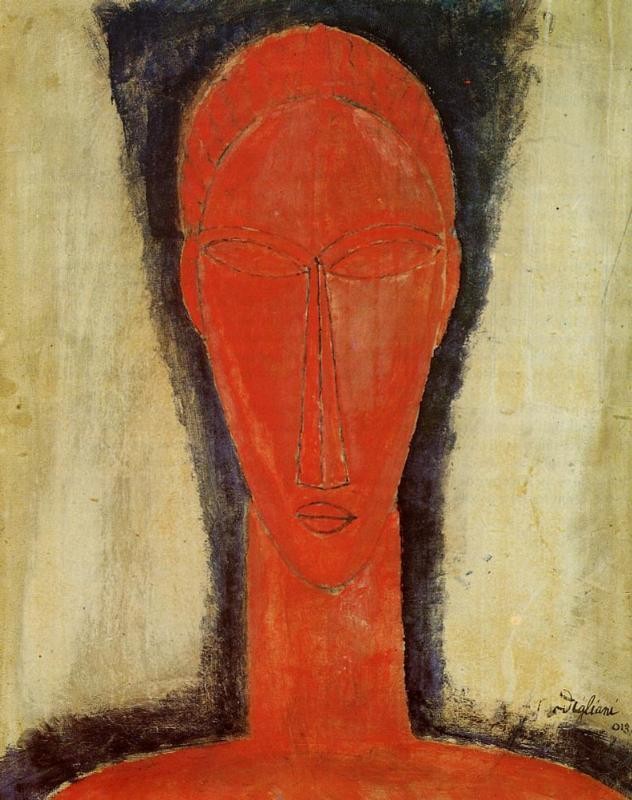 Study of a Head by Amedeo  Modigliani