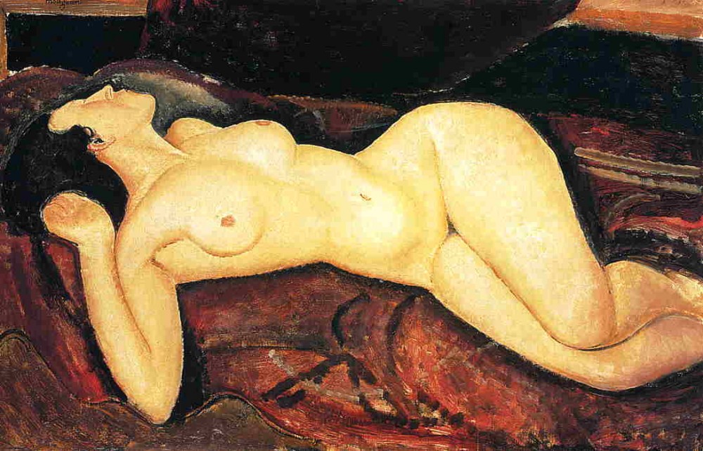 Recumbent Nude by Amedeo  Modigliani