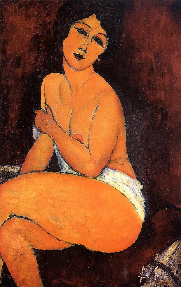 Seated Nude II by Amedeo  Modigliani