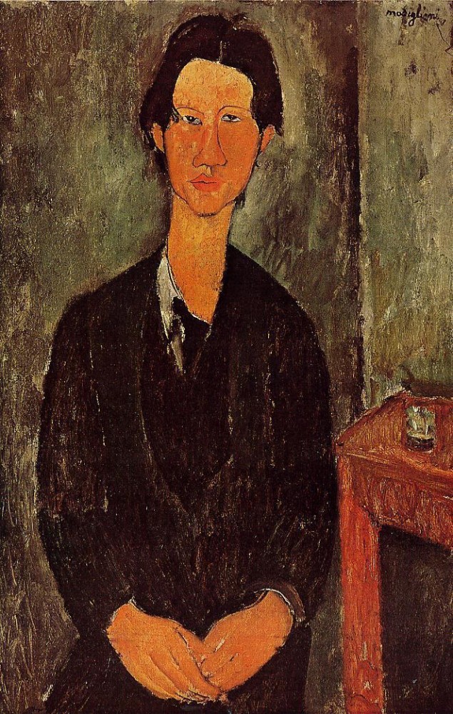Portrait of Chaim Soutine by Amedeo  Modigliani