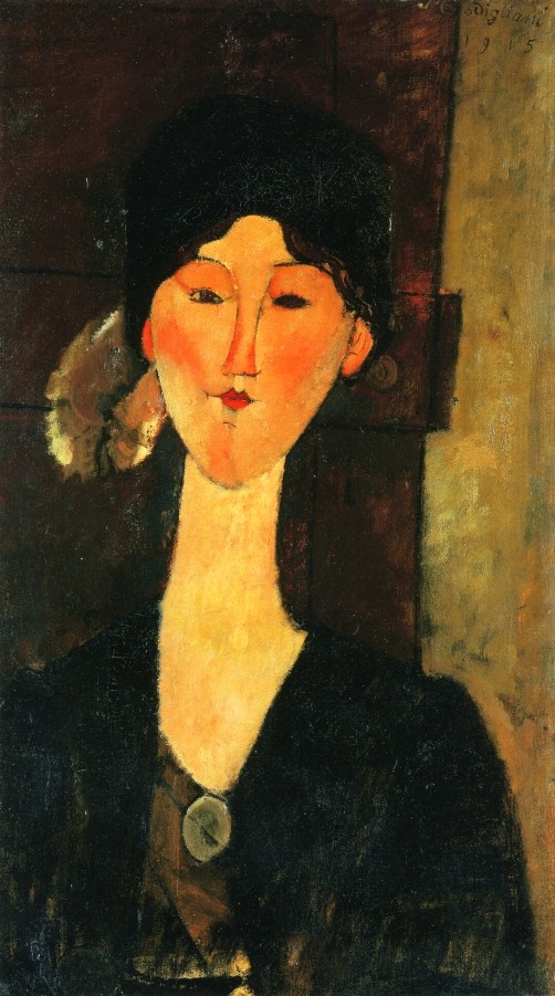 Beatrice Hastings Staining by a Door by Amedeo  Modigliani