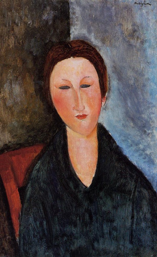 Bust of a Young Woman II by Amedeo  Modigliani