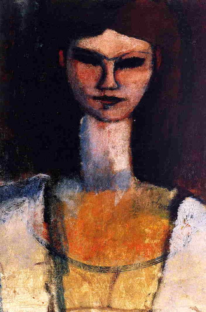 Bust of a Young Woman by Amedeo  Modigliani