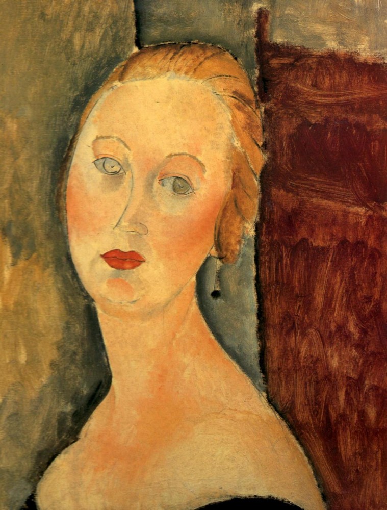 Germaine Survage with Earrings by Amedeo  Modigliani